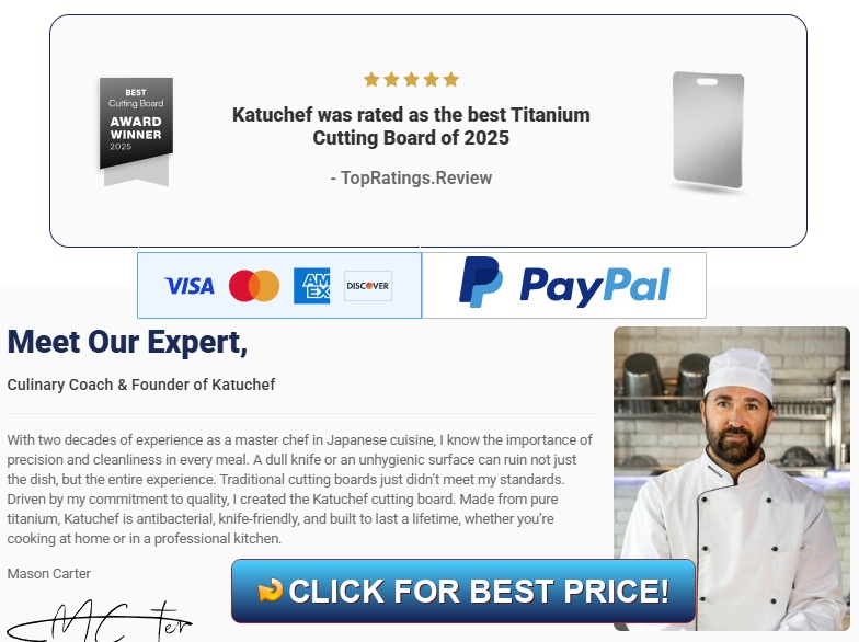 Katuchef Titanium Cutting Board Review – Hygienic, Durable, Knife-Safe
